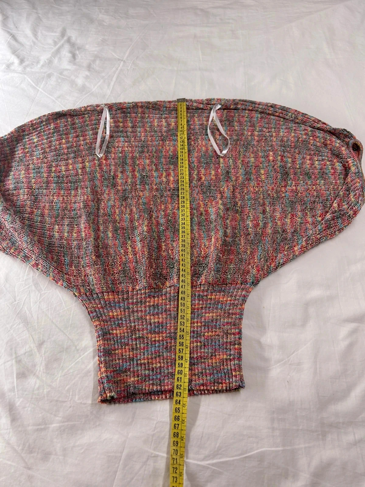 Top multicolor vintage believe em lã – photo 7